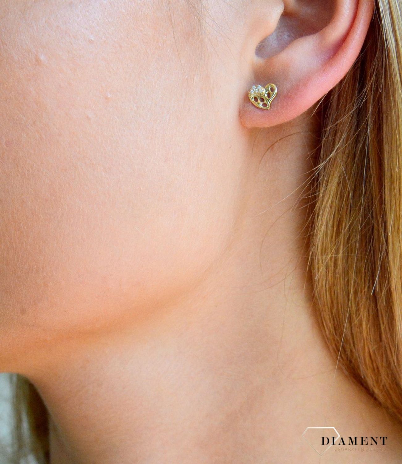 Złote kolczyki damskie 375 ażurowe serduszka wkrętki KL 6785 375.jpg